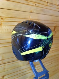 PRILBA ALPINA CARAT BLACK-YELLOW 48-52CM